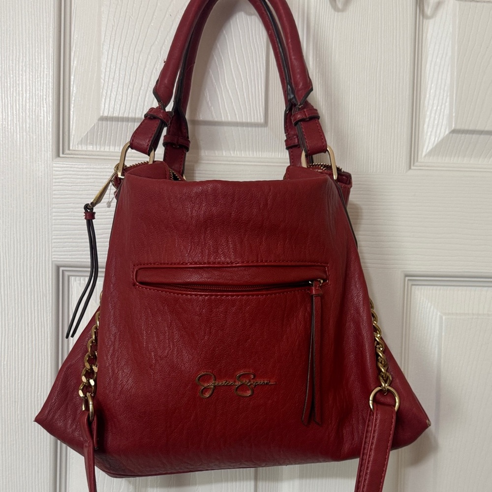 Red  jessic simpson Women's Bag